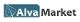 Alvamarket. logo